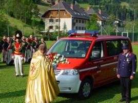 Feuerwehrfest in Metnitz mit Fahrzeugsegnung